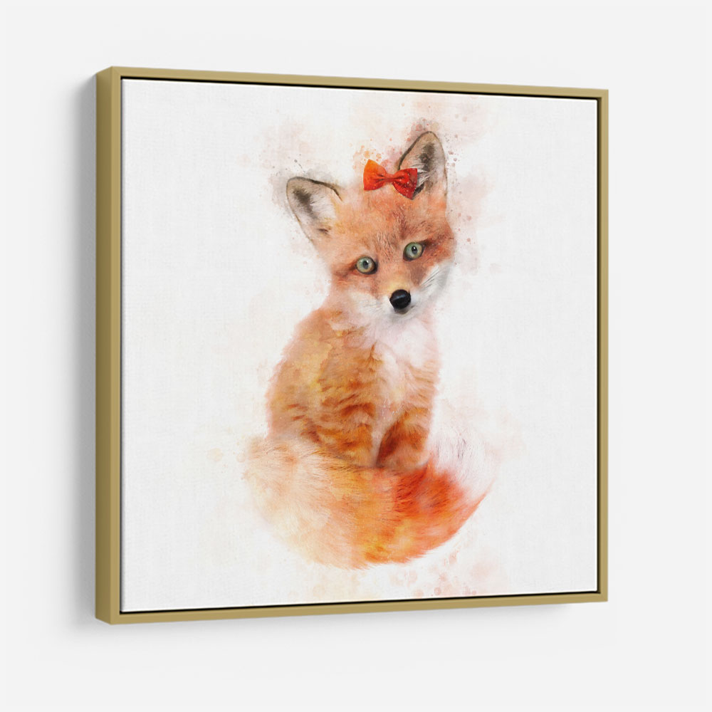 Fox store nursery print